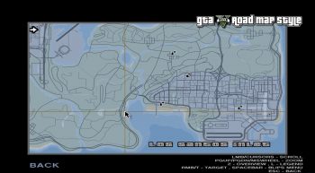Карта GTA SA в стиле карты дорог GTA V